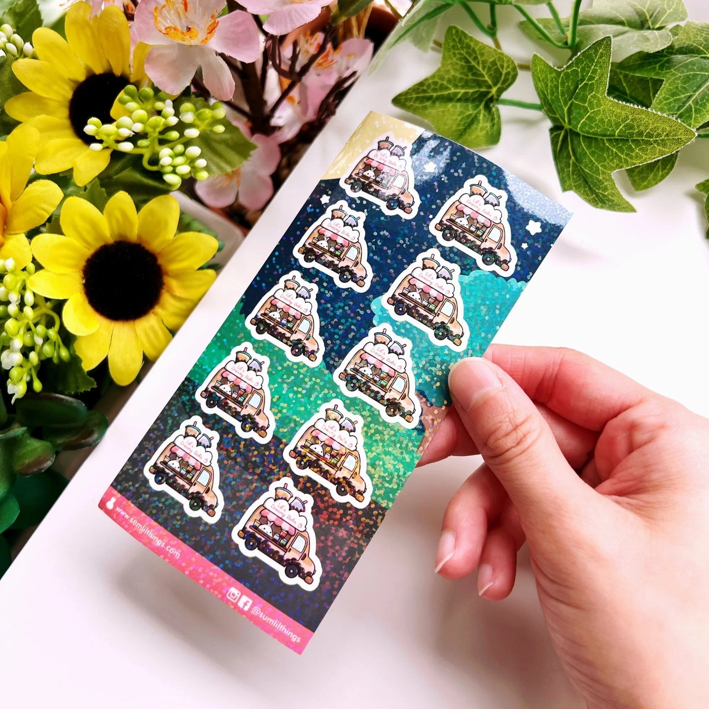 Seal Sticker - Boba Food Truck - Holographic