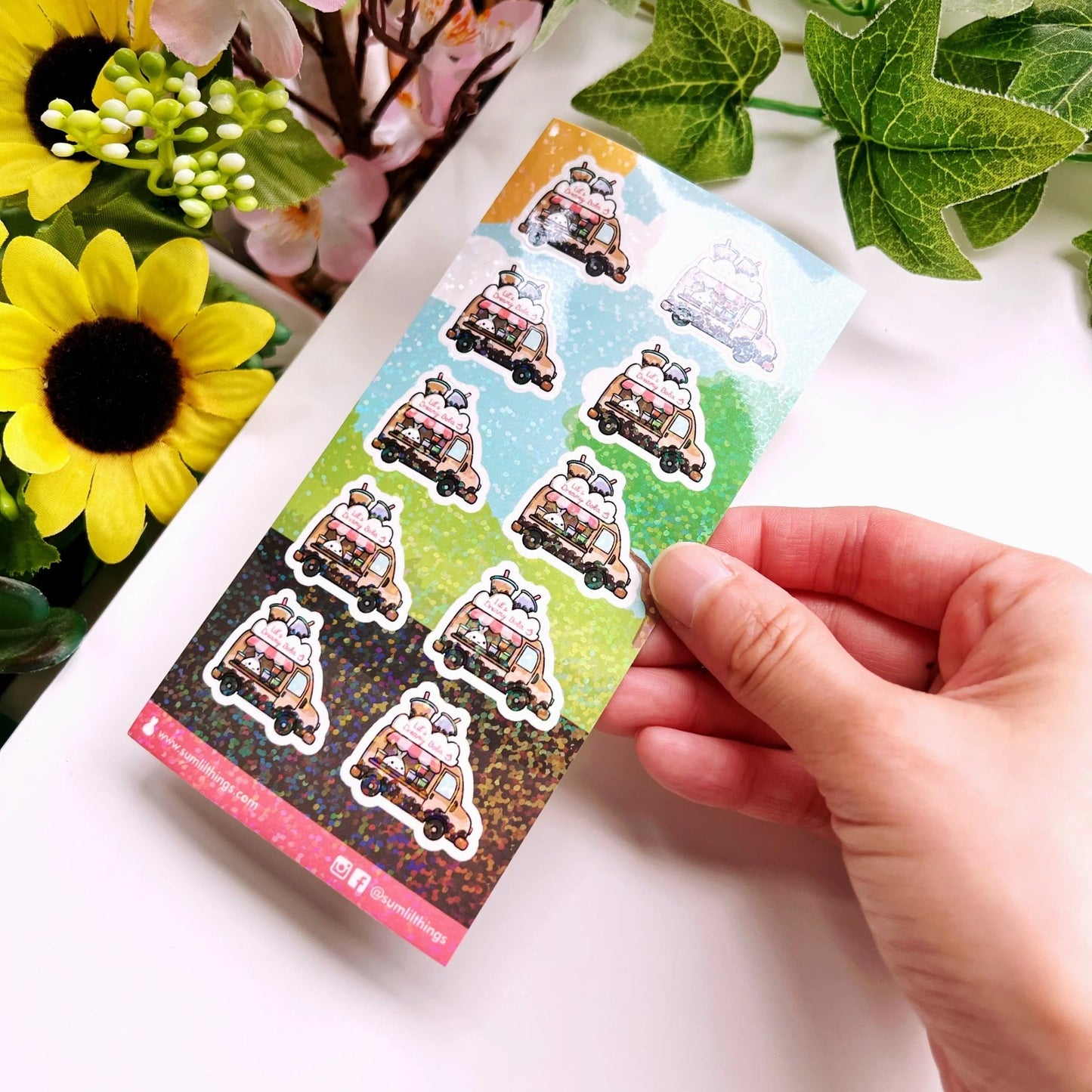 Seal Sticker - Boba Food Truck - Holographic