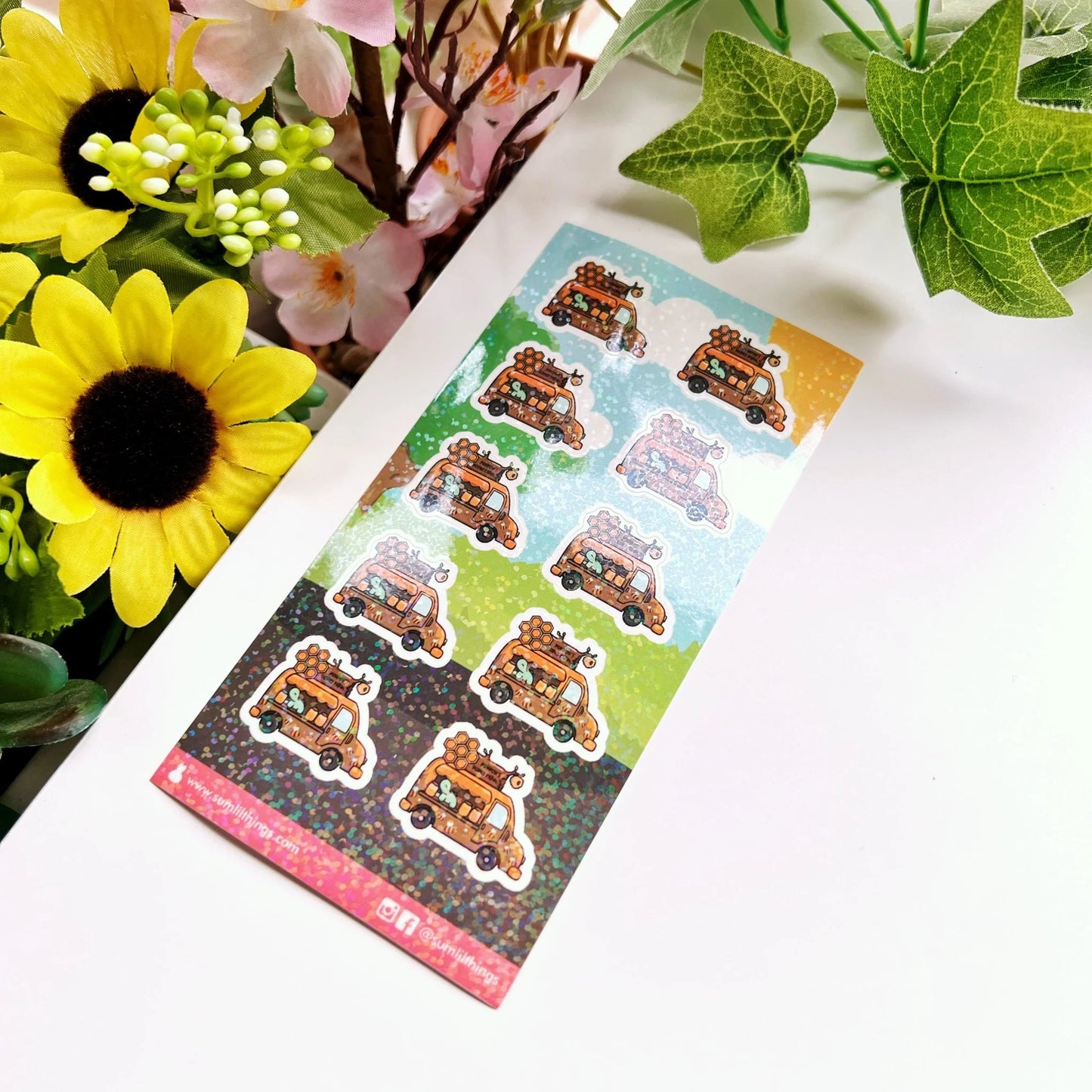 Seal Sticker - Honey Food Truck - Holographic