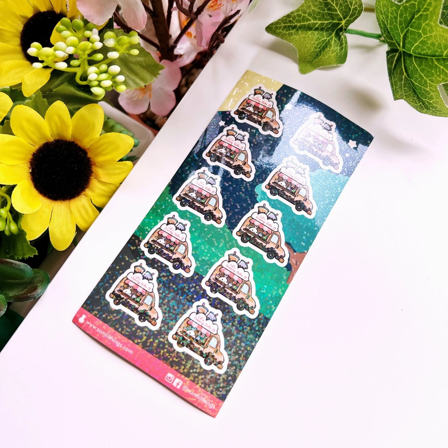 Seal Sticker - Boba Food Truck - Holographic