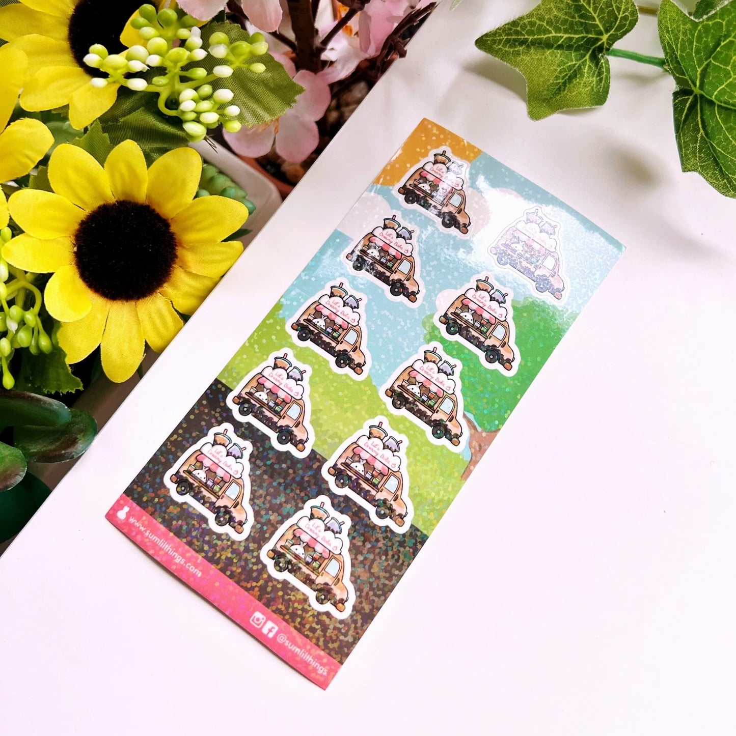 Seal Sticker - Boba Food Truck - Holographic