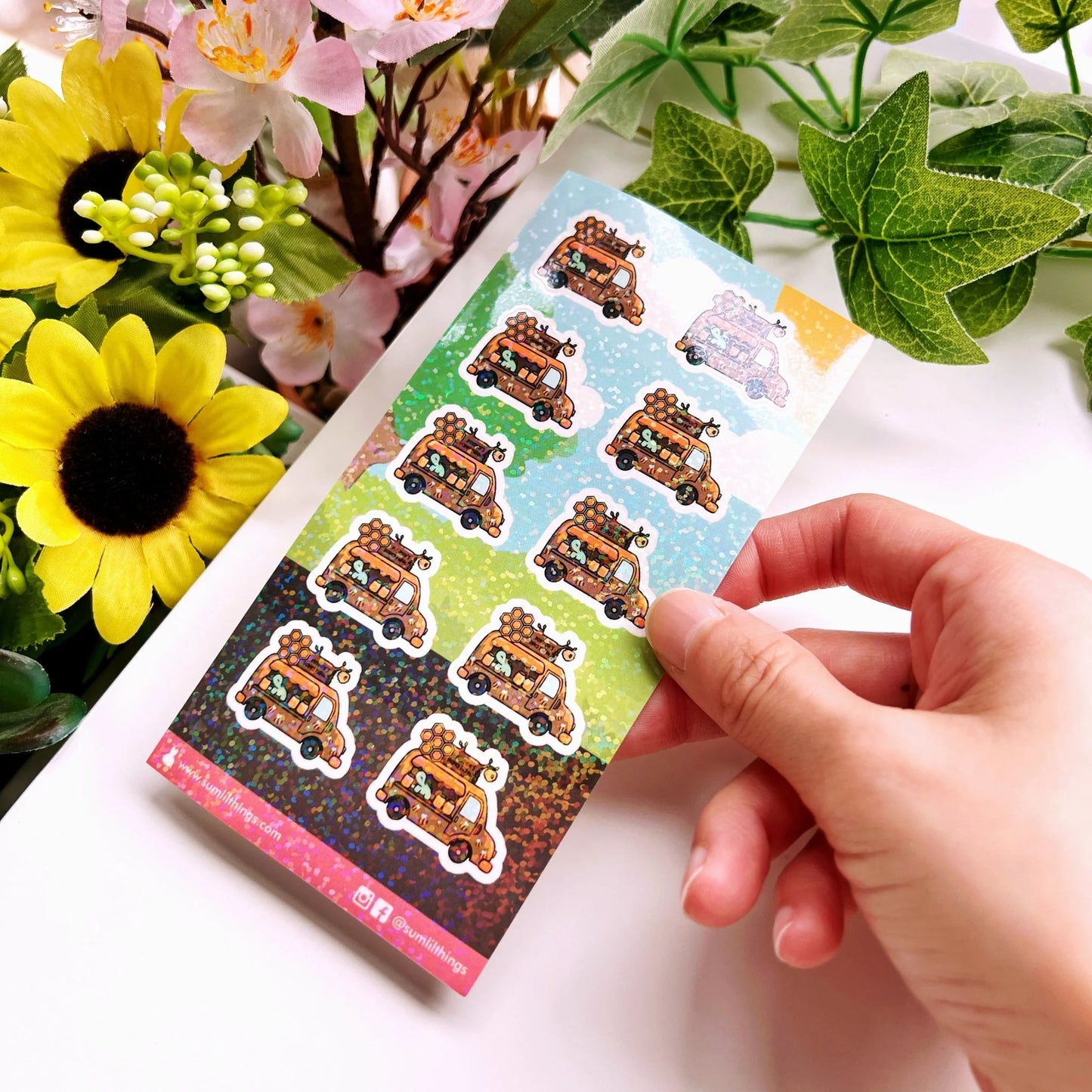 Seal Sticker - Honey Food Truck - Holographic