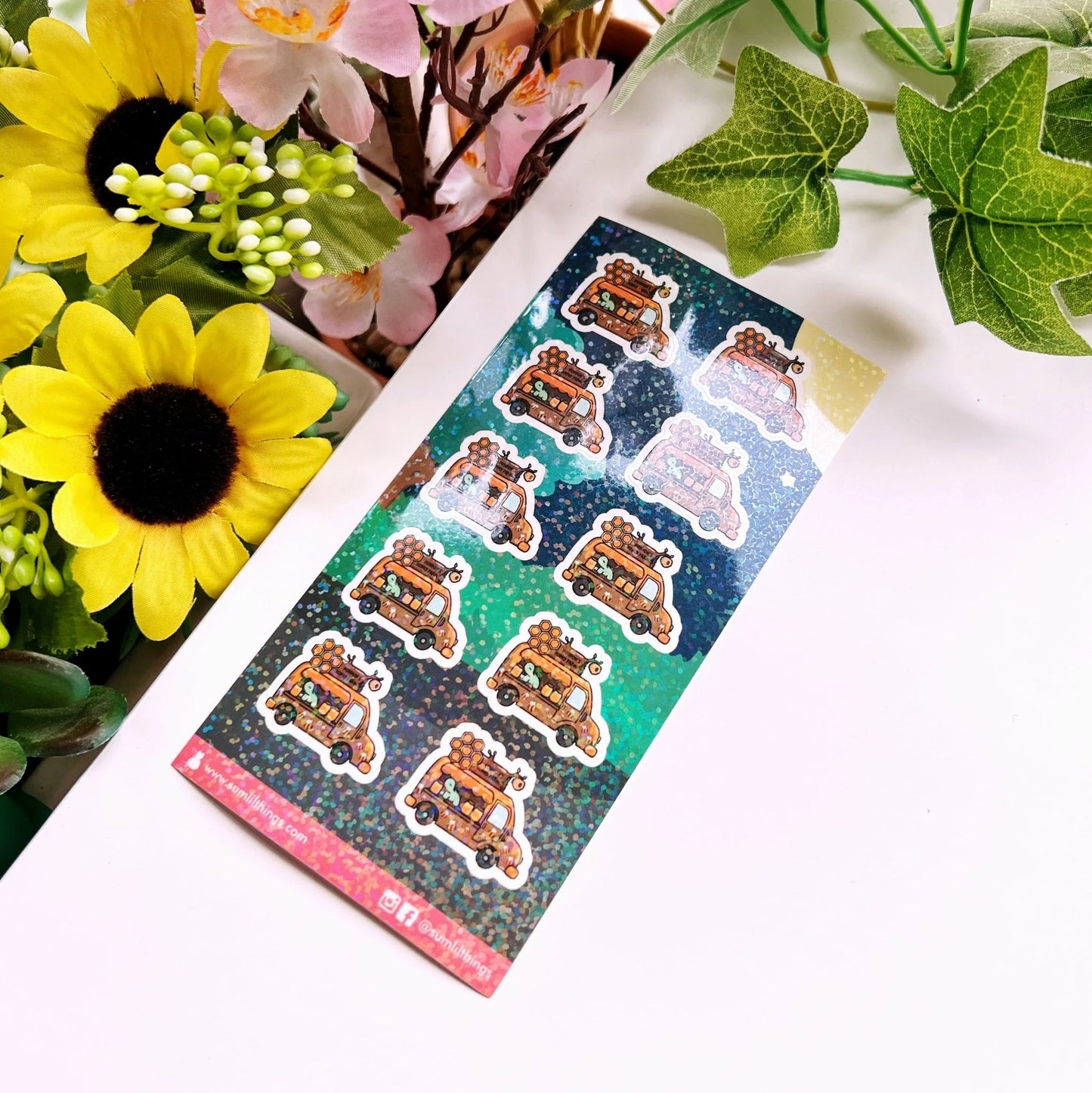 Seal Sticker - Honey Food Truck - Holographic