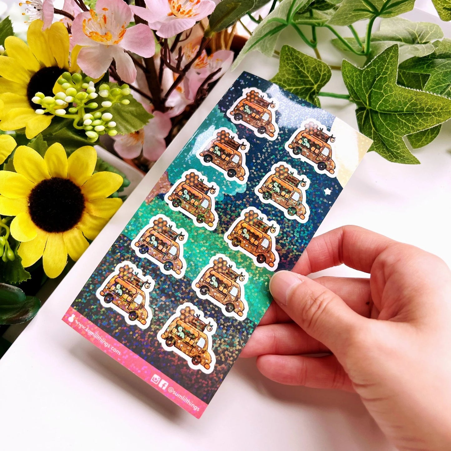 Seal Sticker - Honey Food Truck - Holographic