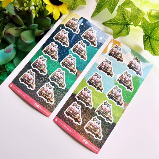 Seal Sticker - Boba Food Truck - Holographic