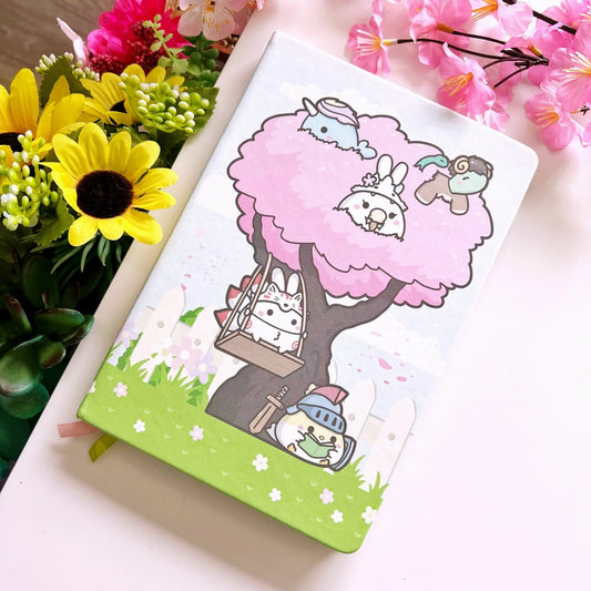 A5 PU Notebook - Lil' Mythical Creature - Holo Edges (Dot Grid)