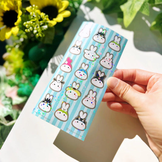 Seal Sticker - Mix Lilrio Blue - Holographic