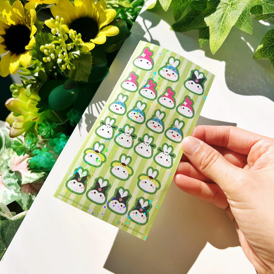Seal Sticker - Mix Lilrio Green - Holographic